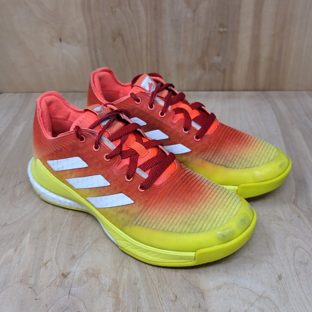 Adidas Shoes Women's Sz 6.5 M‎ Crazy Flight Volley Ball Red Yellow H04940